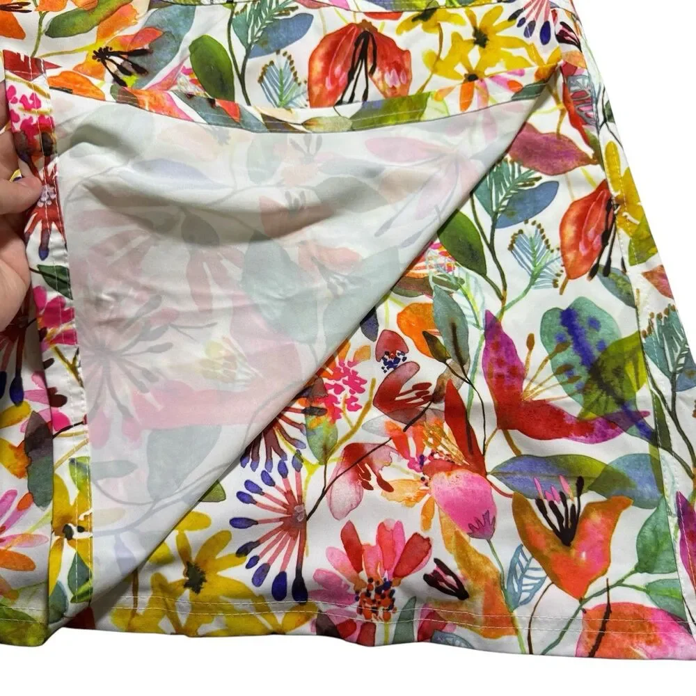 Rip‎ Skirt Hawaii Women’s Size 2xl Xxl Wildflower Watercolor Floral Skirt